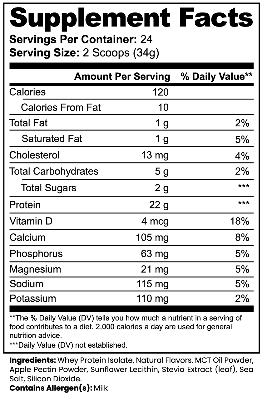 Proteína aislada de suero 100 % avanzado (vainilla)
