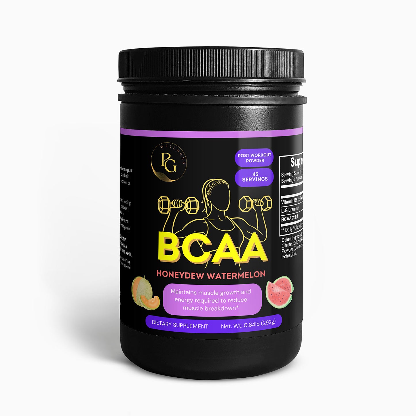 BCAA Post Workout Powder (Honeydew/Watermelon)