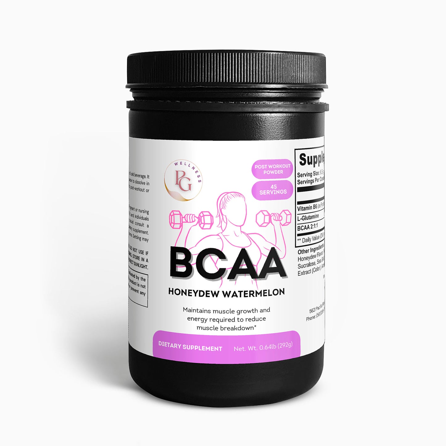 Polvo post-entrenamiento BCAA (melón dulce/sandía)