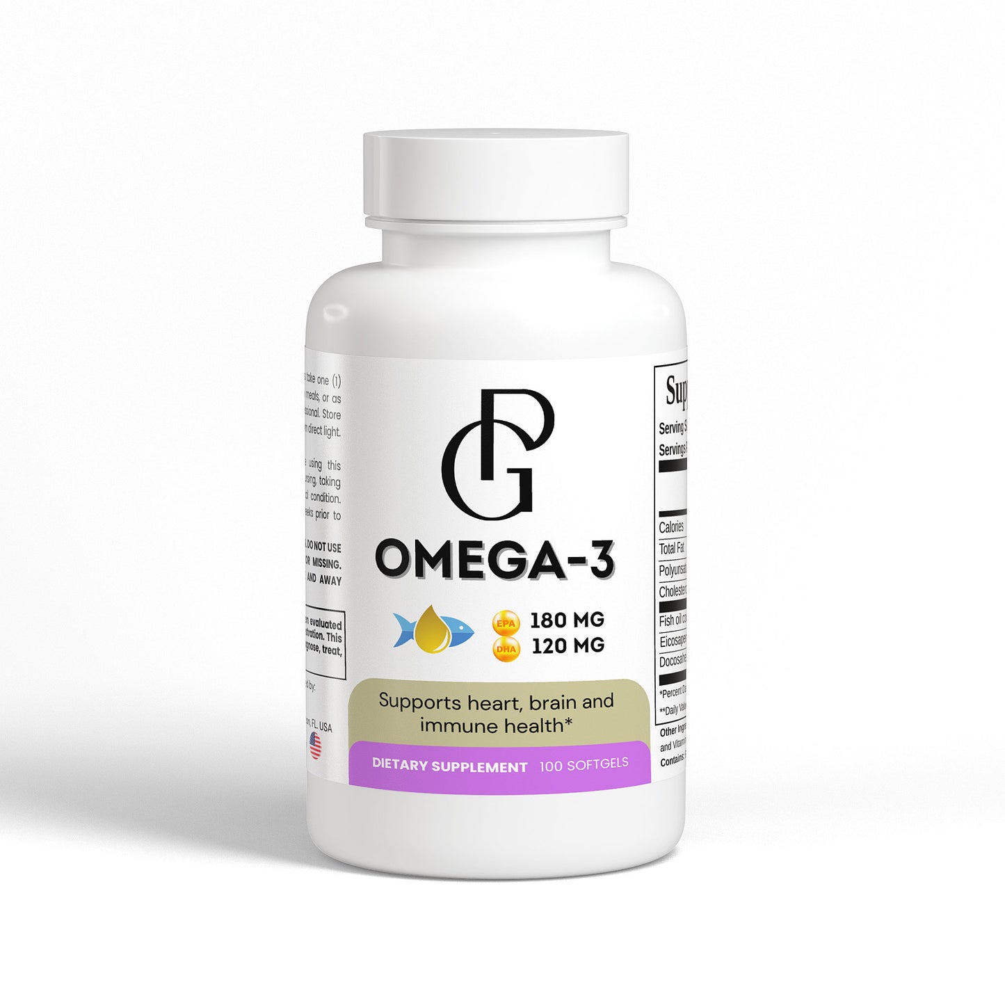 Omega-3 EPA 180 mg + DHA 120 mg