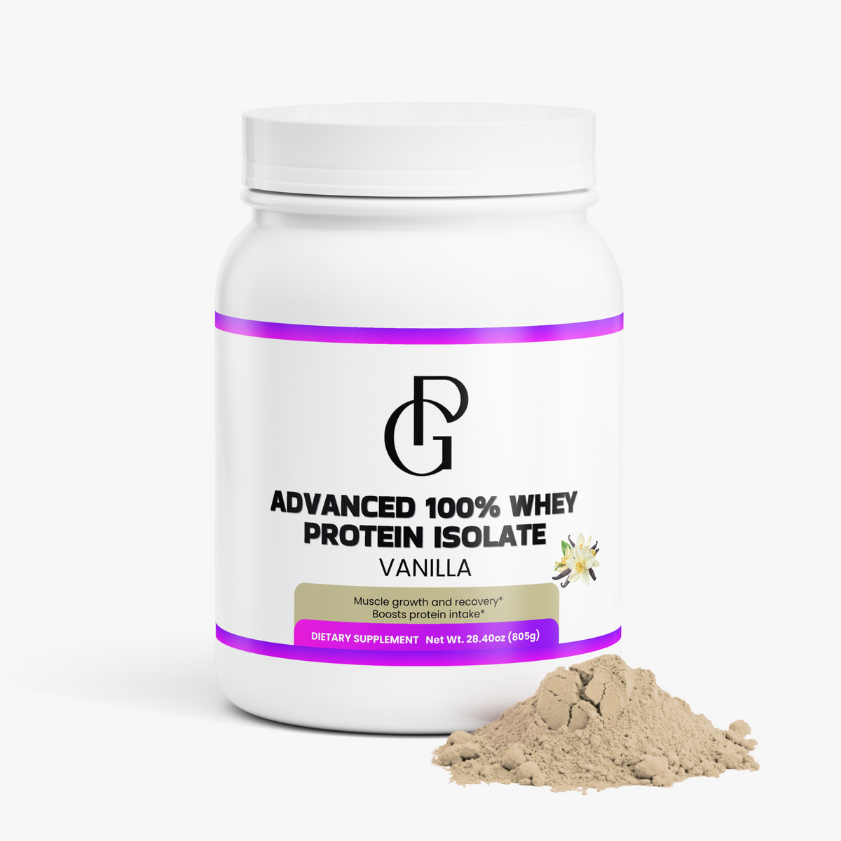 Proteína aislada de suero 100 % avanzado (vainilla)
