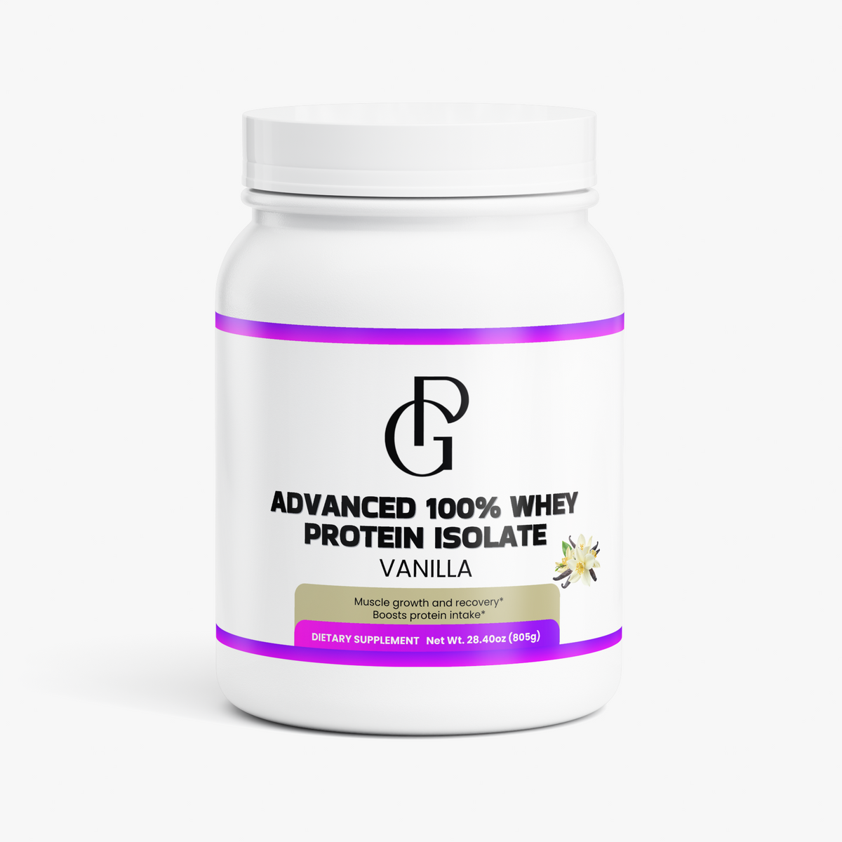 Proteína aislada de suero 100 % avanzado (vainilla)