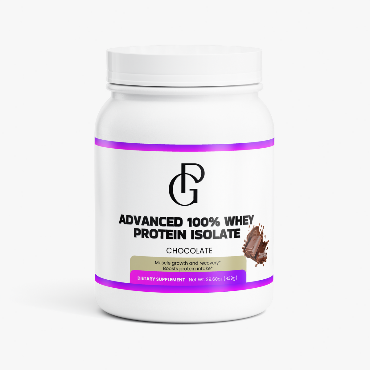 Proteína aislada de suero 100 % avanzado (chocolate)